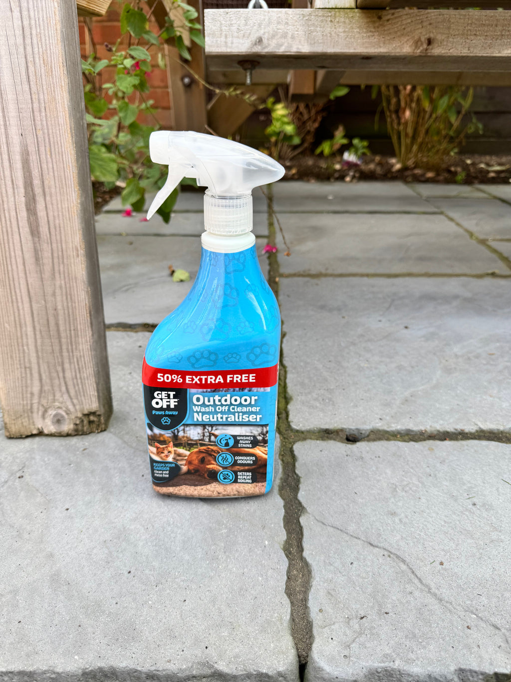 Wash Off Outdoor on a patio