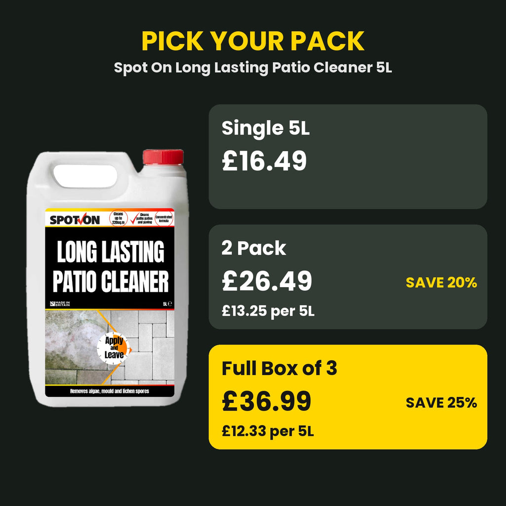 SPOT-ON Long Lasting Patio Cleaner price guide