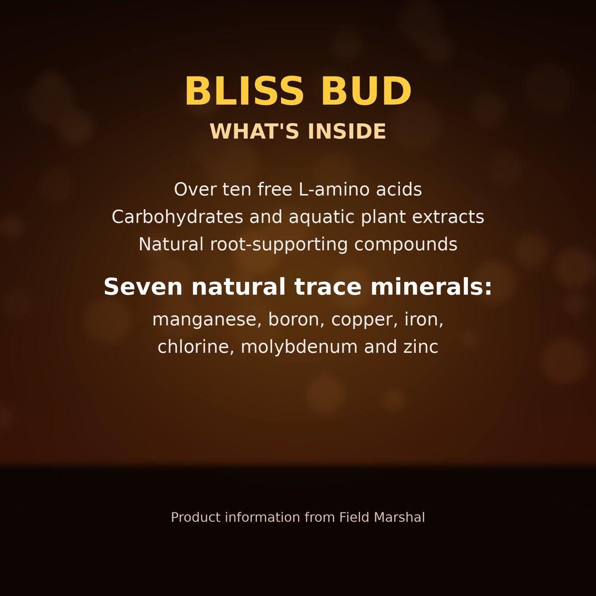 Bliss Bud ingredients