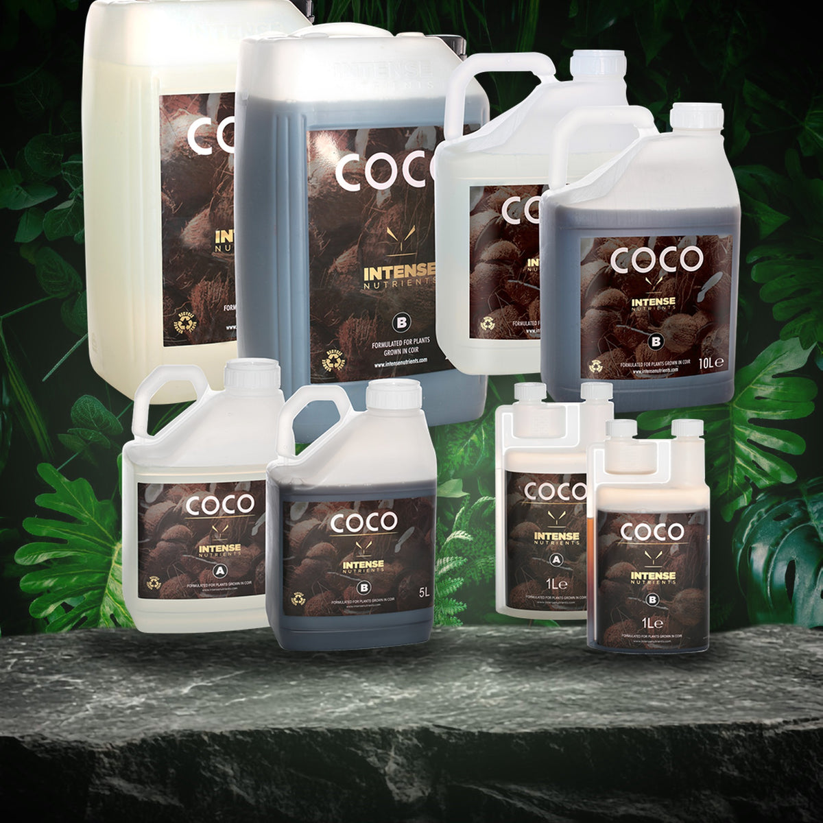 Intense Nutrients Coco A&B full size range 1L to 25L