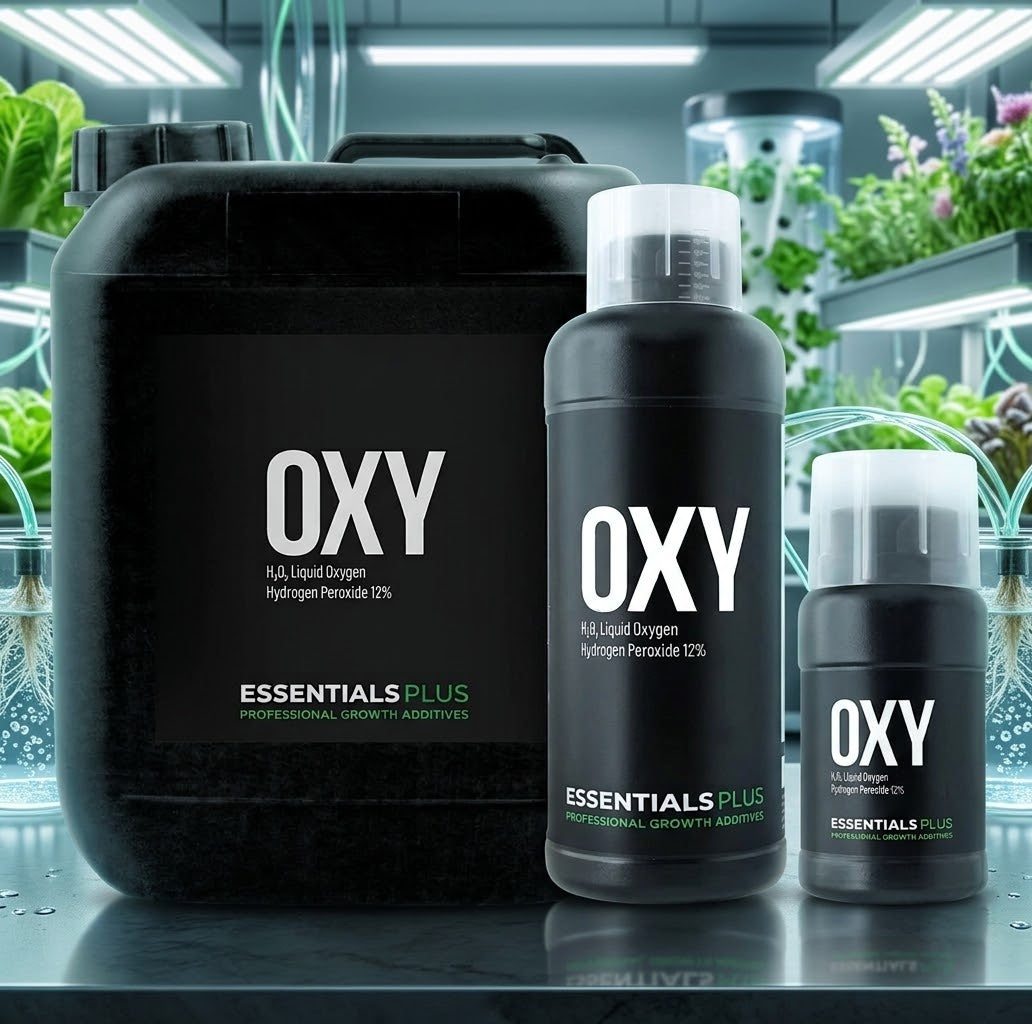 Essentials PLUS OXY 12% Hydrogen Peroxide – Liquid Oxygen Root Booster