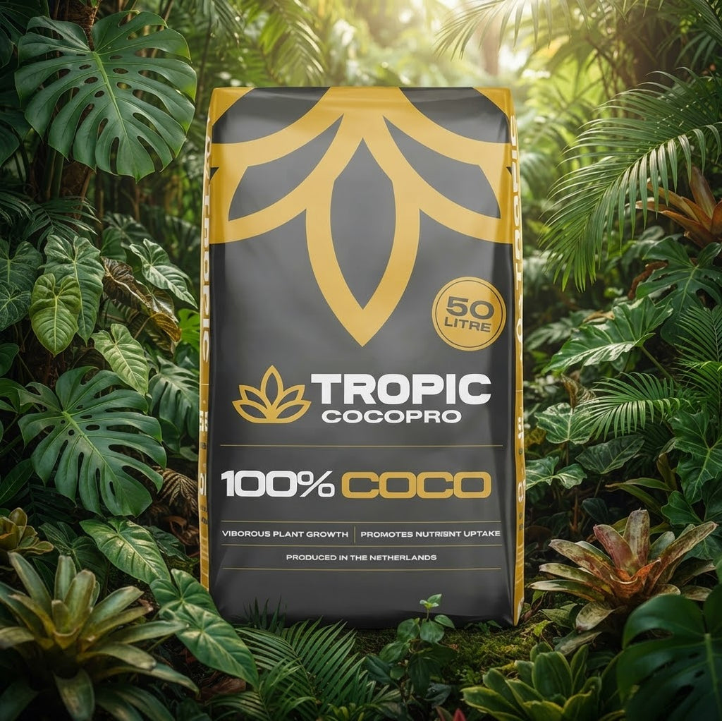 Tropic 100% Coco Pro – Coco Coir Potting Base for Houseplants & DIY Mixes