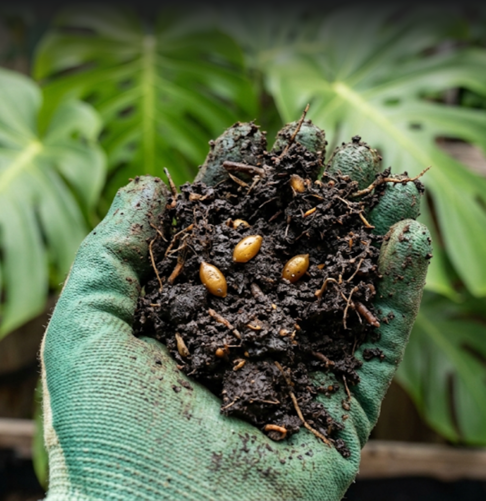 Tiger & Dendra Worm Cocoons - Bio-Active Compost Starter Culture Soil Inoculant