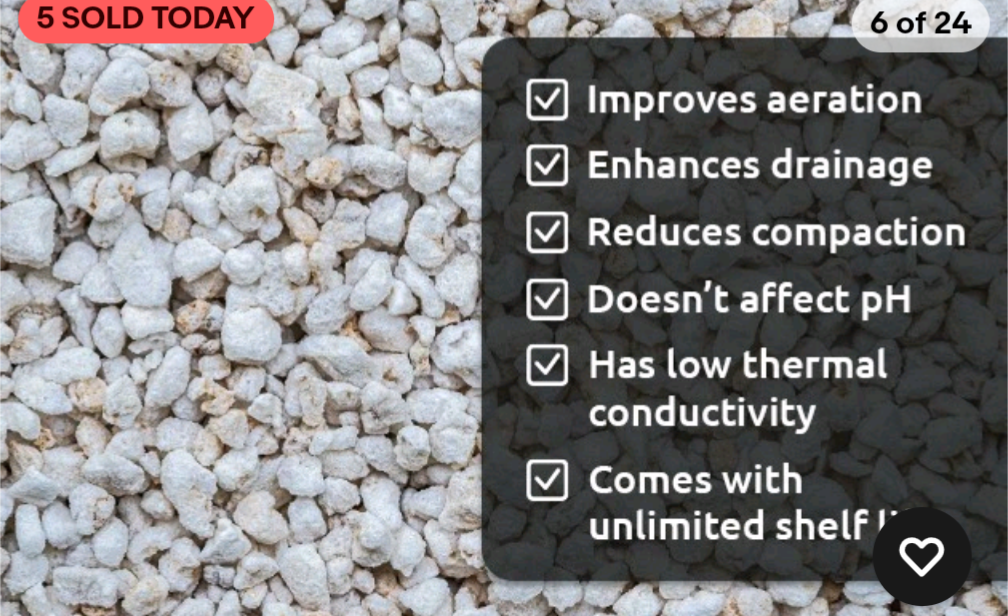 Perlite Soil Conditioner for Houseplants & Succulents – Eden Essentials