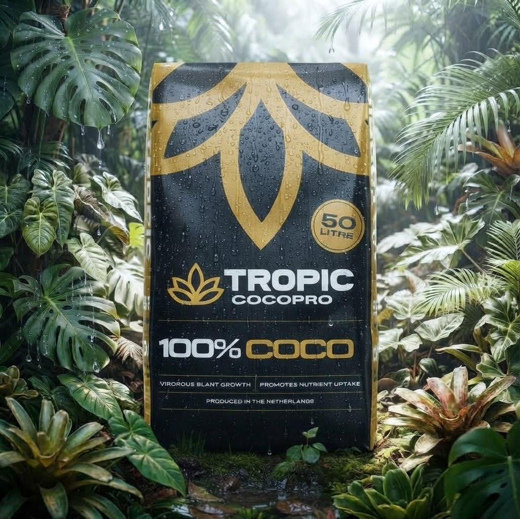 Tropic 100% Coco Pro – Coco Coir Potting Base for Houseplants & DIY Mixes