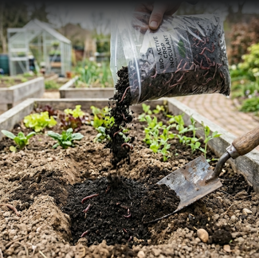 Tiger & Dendra Worm Cocoons - Bio-Active Compost Starter Culture Soil Inoculant