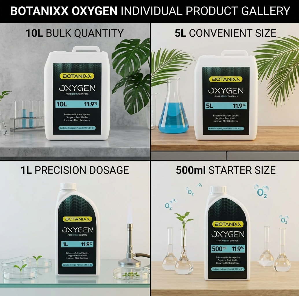 11.9% Hydrogen Peroxide H2O2 - Botanixx Oxygen 1L - Root Rot Treatment