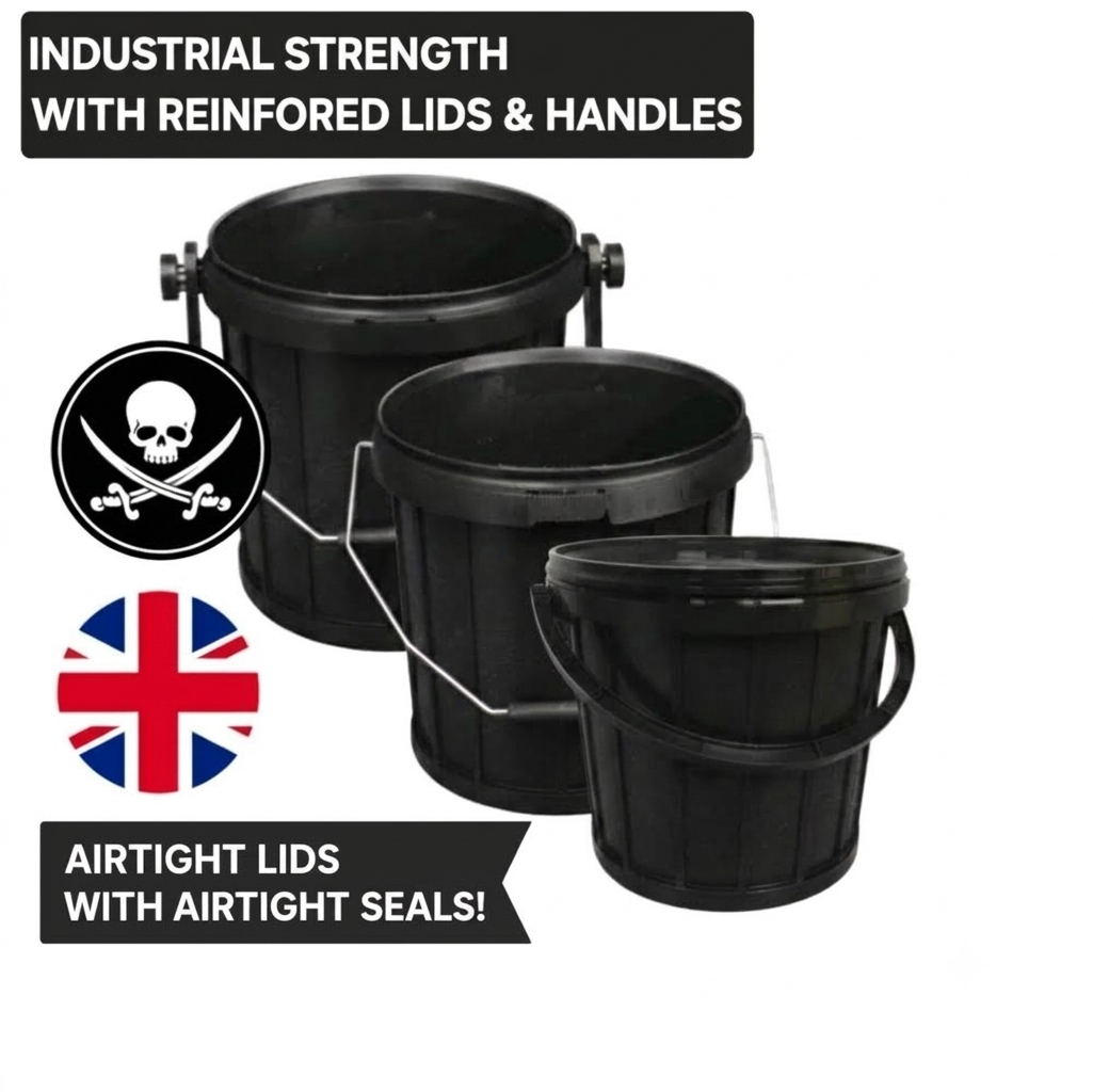Heavy Duty Buckets with Lids - With Handle
