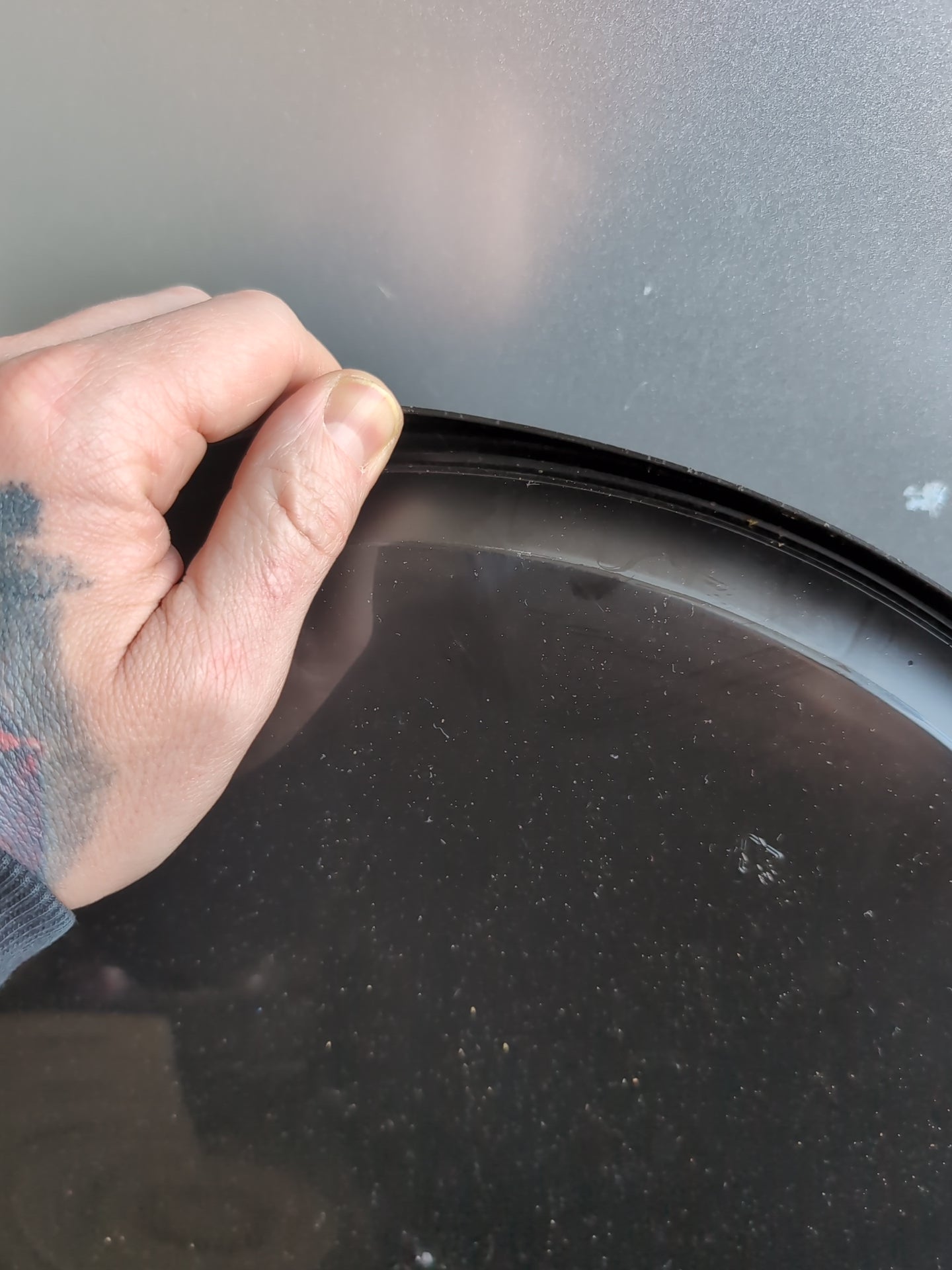 Black Plastic Buckets with Lids - With Handle