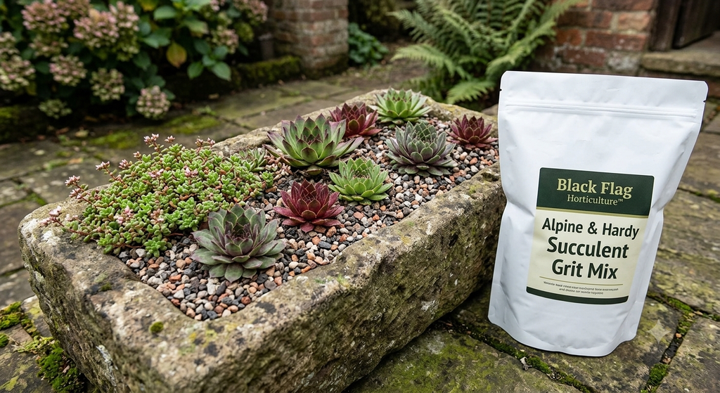 Alpine & Hardy Succulent Grit Mix by Black Flag Horticulture