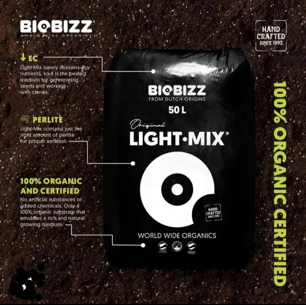 BIOBIZZ Light-Mix Organic Potting Soil for Cuttings & Houseplants