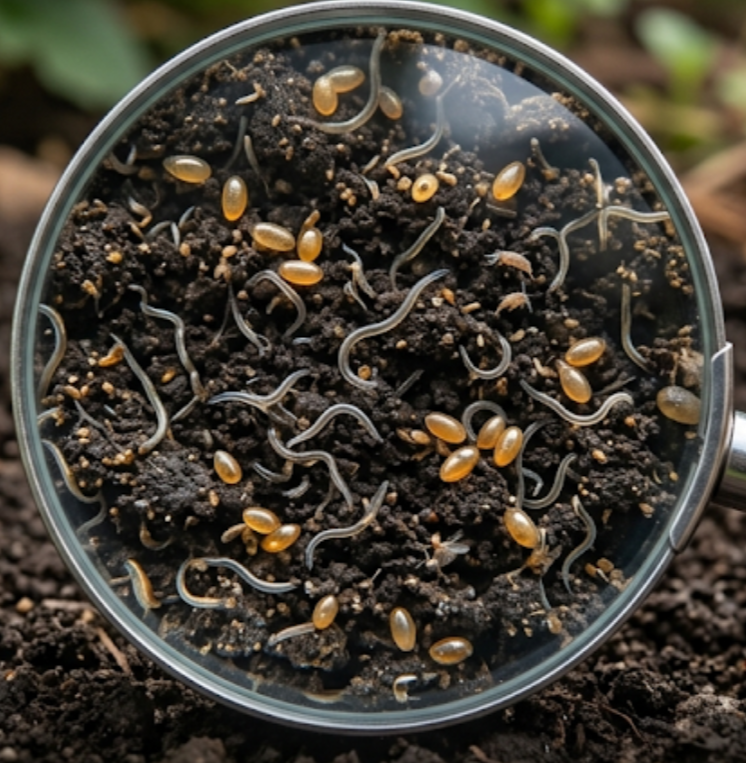 Tiger & Dendra Worm Cocoons - Bio-Active Compost Starter Culture Soil Inoculant