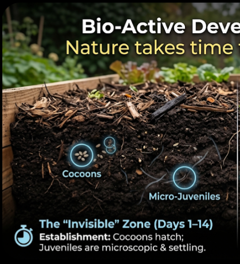 Tiger & Dendra Worm Cocoons - Bio-Active Compost Starter Culture Soil Inoculant