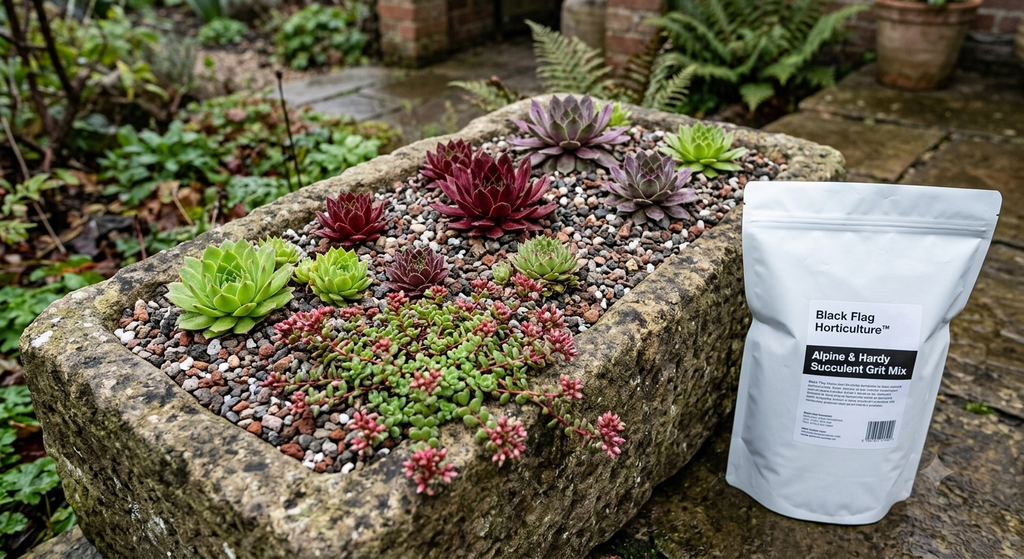 Alpine & Hardy Succulent Grit Mix by Black Flag Horticulture