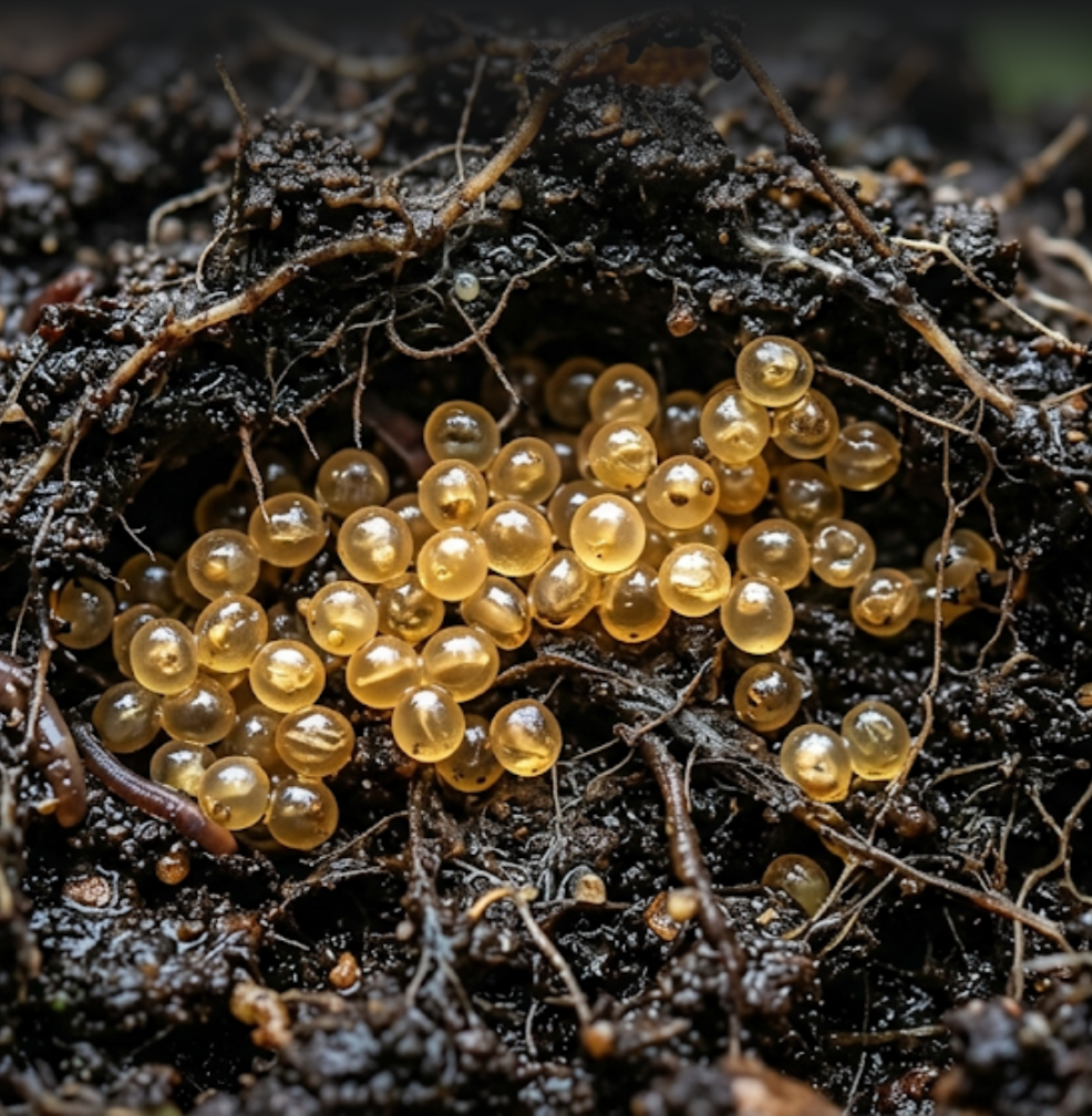 Tiger & Dendra Worm Cocoons - Bio-Active Compost Starter Culture Soil Inoculant