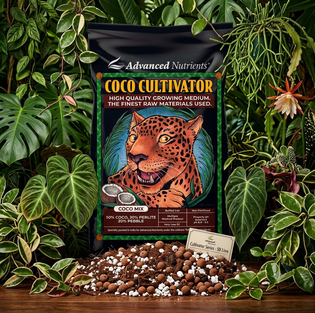 Advanced Nutrients: Growing Media - Coco Mix 50 Litre - Cultivator Series (50% Coco / 30% Perlite / 20% Clay Pebbles - 50 Litre)