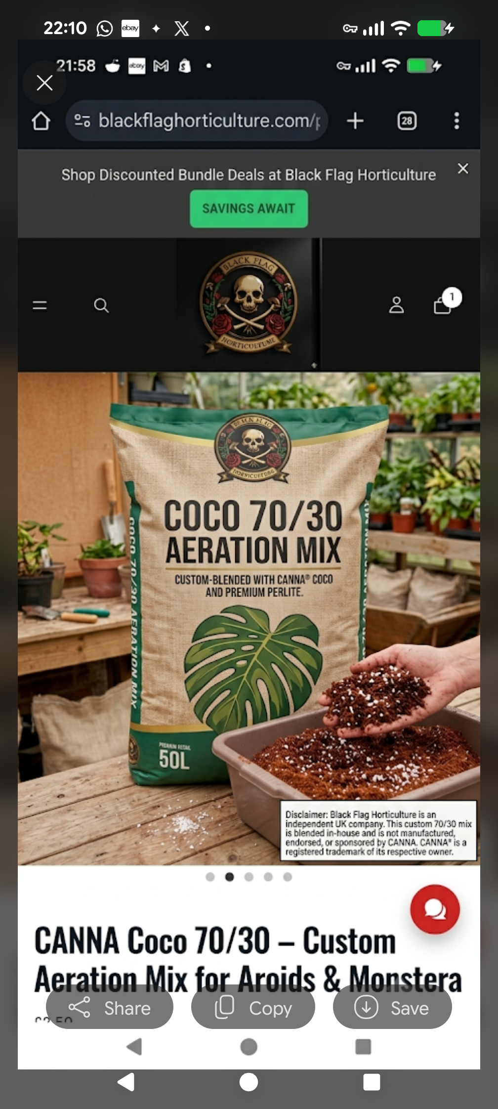 CANNA Coco 70/30 – Custom Houseplant & Calathea Potting Mix