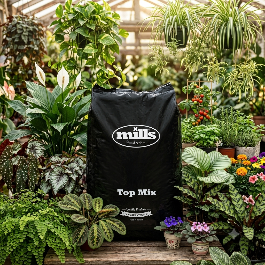 Mills Top Mix - Premium Pre-Fertilized Potting Soil