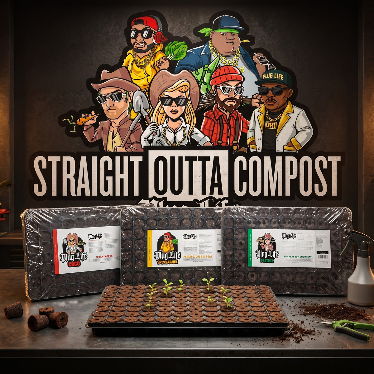 Plug Life Propagation Plug Trays - Big Phat, Coco, PeatMix & SpecialMix