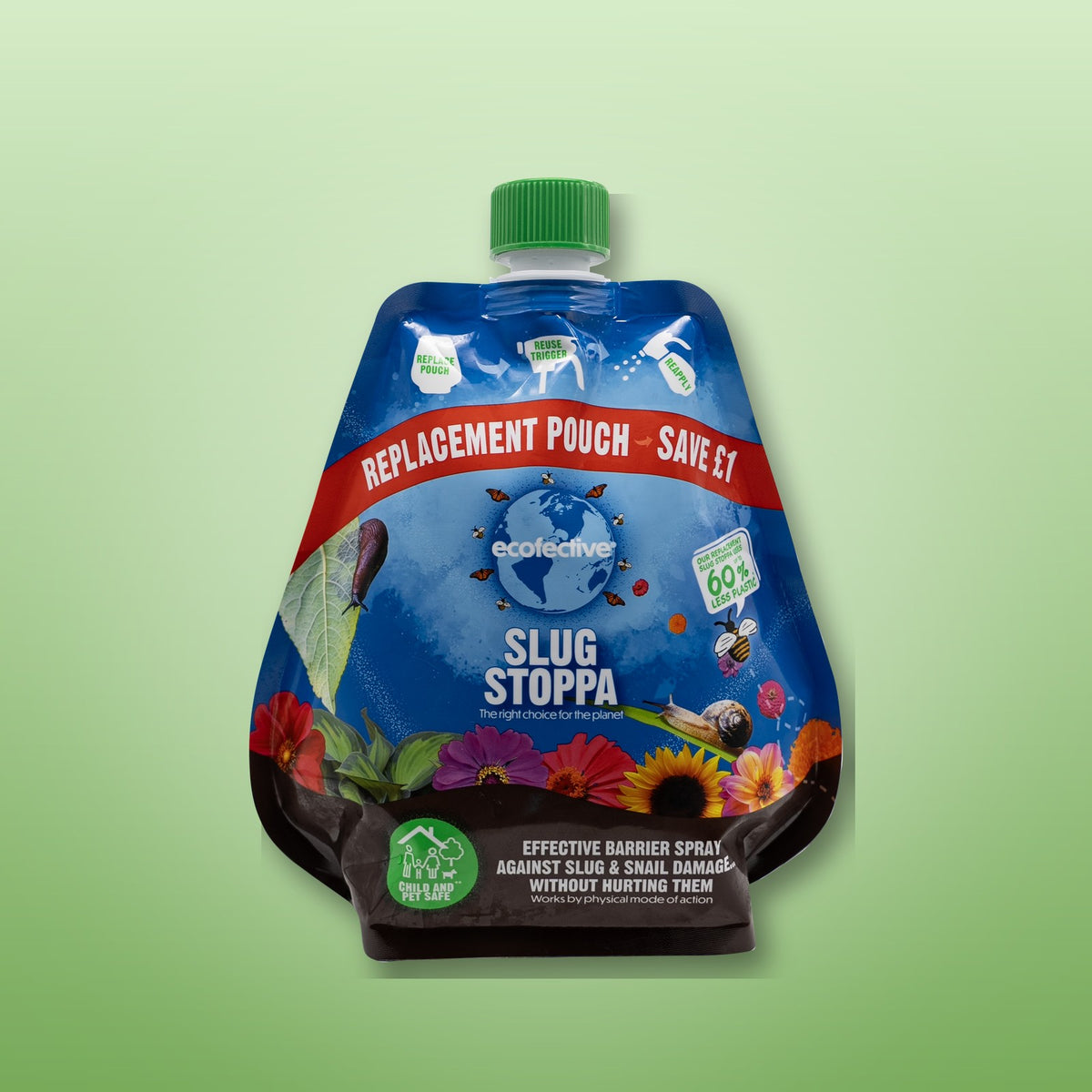 ecofective Slug Stoppa 1L replacement refill pouch – single