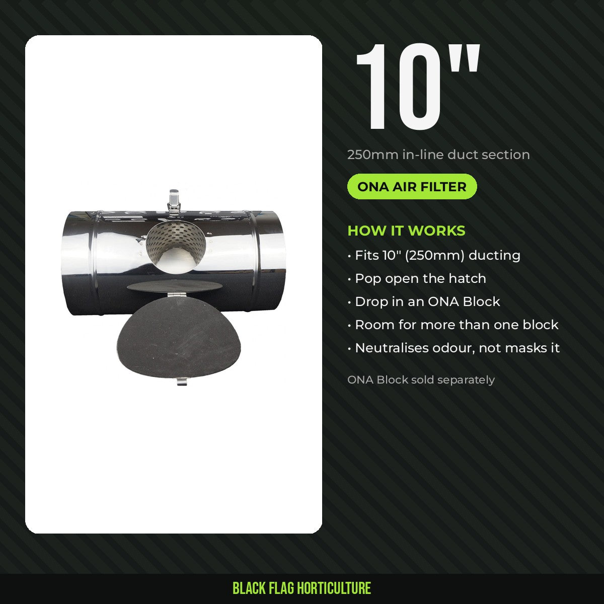 ONA Air Filter 10 inch (250mm)