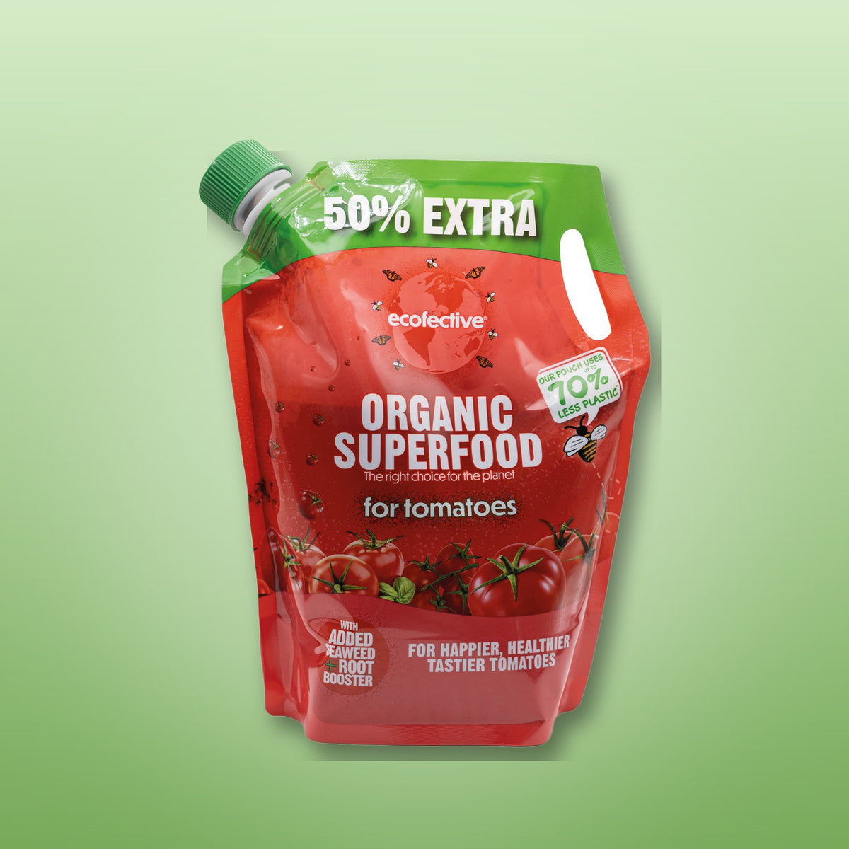 ecofective Organic Superfood for Tomatoes 1.2L tomato feed – single pouch