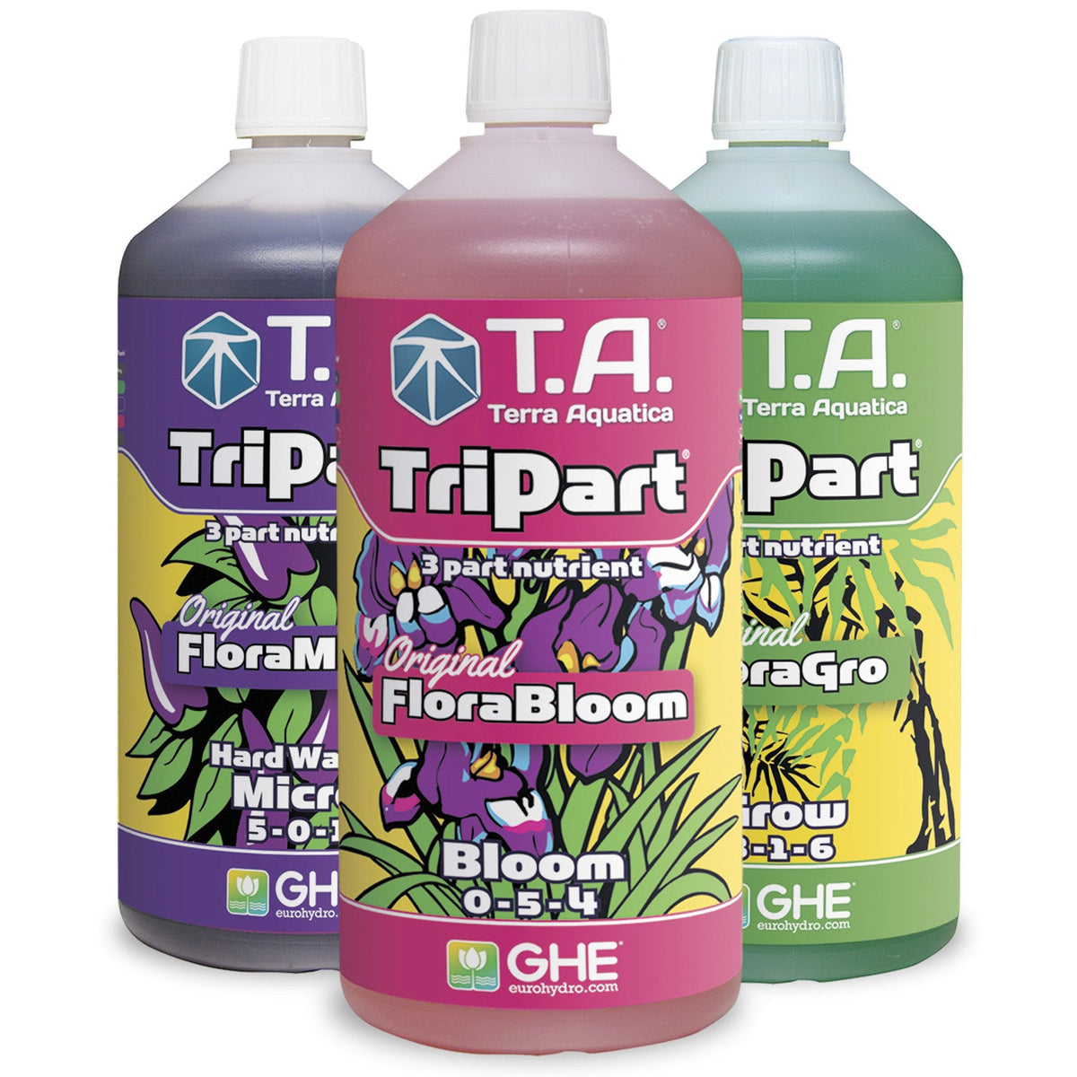 Terra Aquatica TriPart Micro with TriPart Grow and Bloom