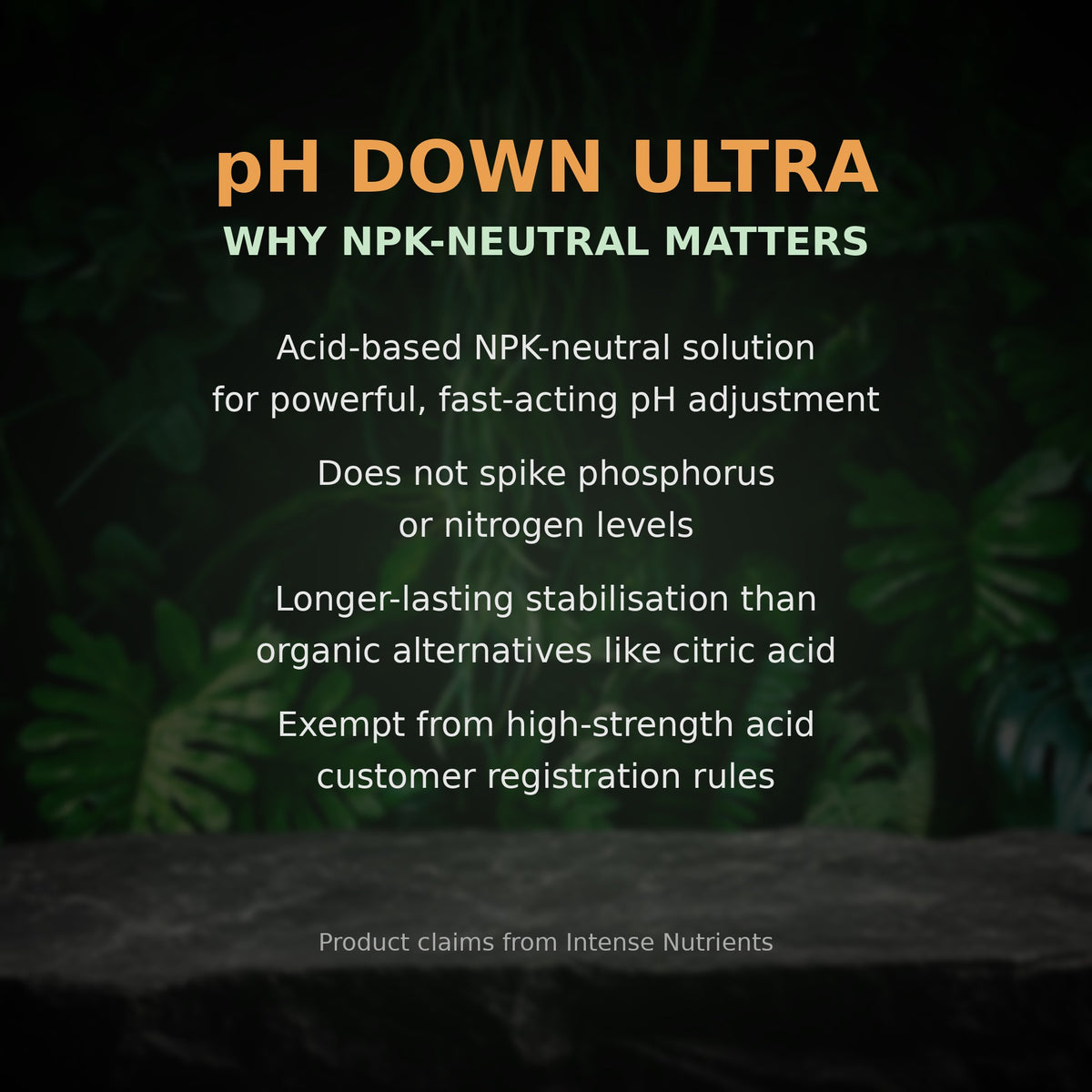 pH Down Ultra NPK-neutral key facts