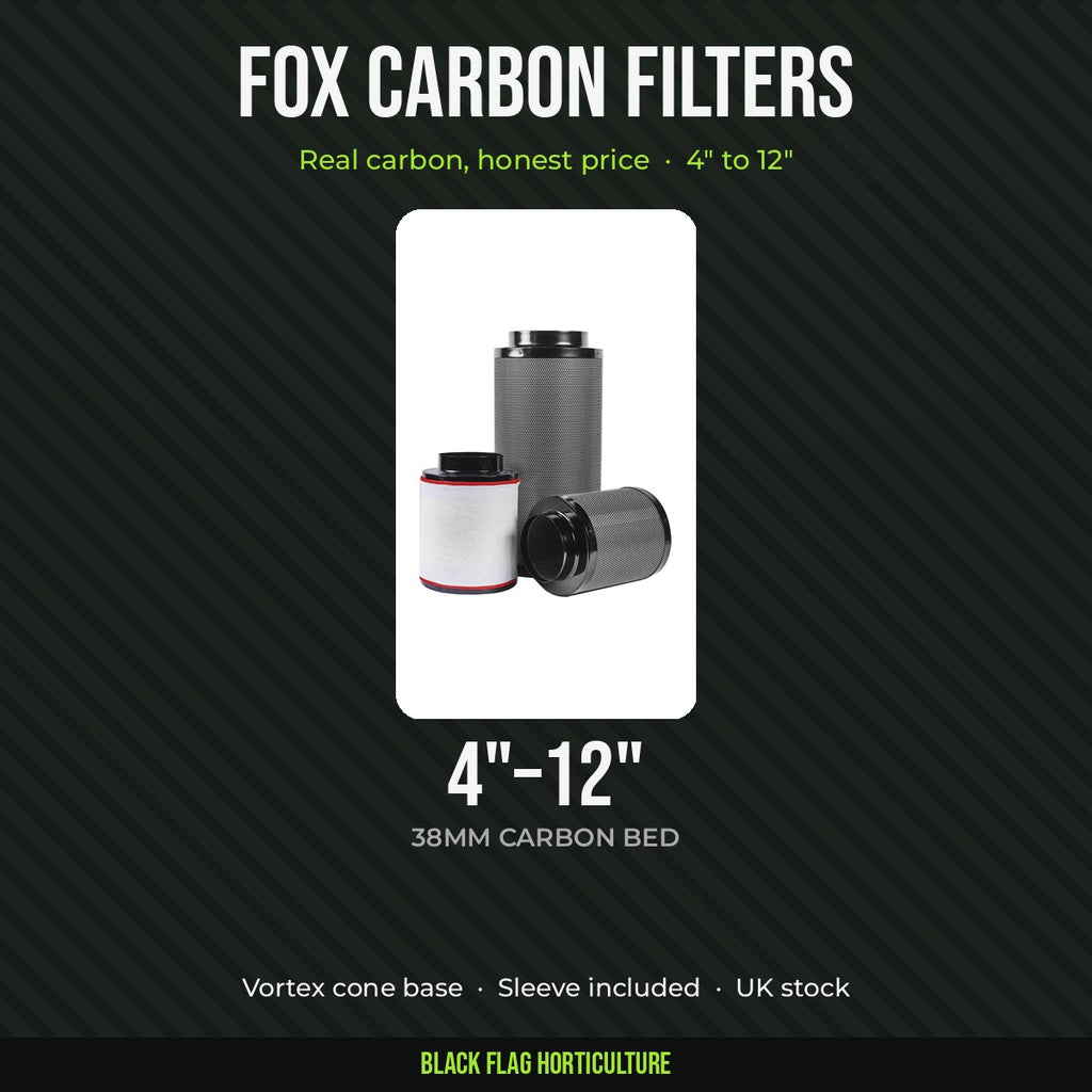 Fox carbon filters, 4 to 12 inch