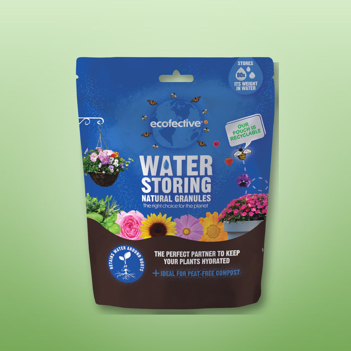 ecofective Natural Water Storing Granules 350g – single pouch