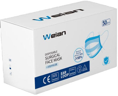 Weian - Disposable Face Masks - 1 box of 50 Pieces