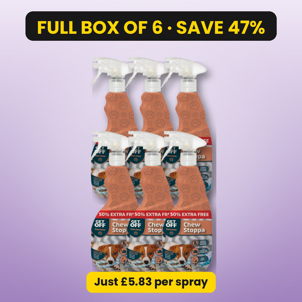 Get Off Chew Stoppa – full box of 6, save 47%
