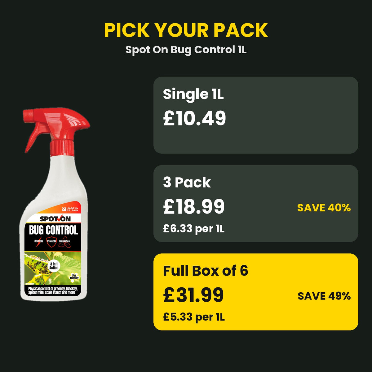 SPOT-ON Bug Control price guide